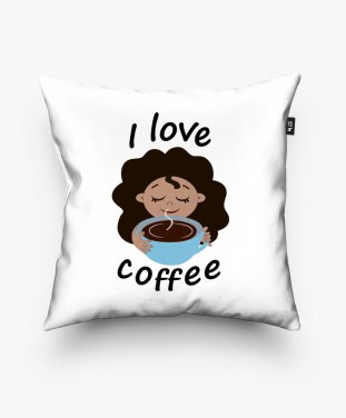 Подушка квадратна I love coffee