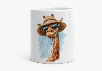 Чашка Жираф у літньому солом'яному капелюсі
