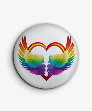 Значок ЛГБТ Крила кохання