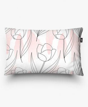 Подушка прямокутна tulips