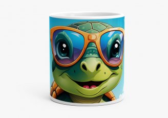 Чашка Черепаха в сонцезахисних окулярах