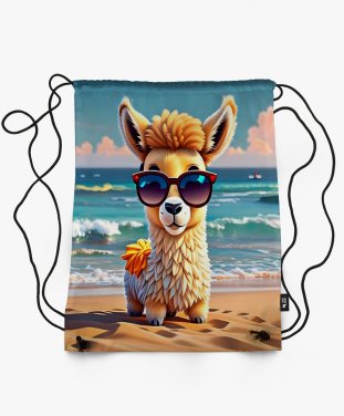 Рюкзак Мила лама на пляжі