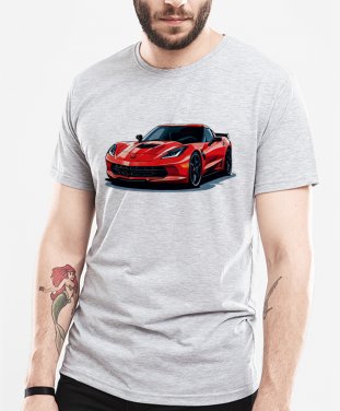 Чоловіча футболка Червоний спортивний автомобіль