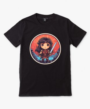 Чоловіча футболка Маленька дівчинка-воїн