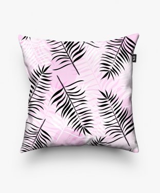 Подушка квадратна tropical summer. pink