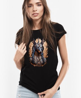 Жіноча футболка Голова Анубіса з візерунками