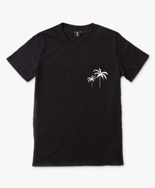 Чоловіча футболка palms silhouette. white