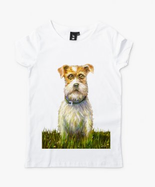Жіноча футболка Кареглазая собака