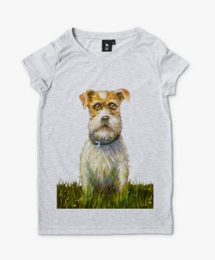 Жіноча футболка Кареглазая собака