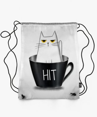 Рюкзак Кіт у чорній чашці