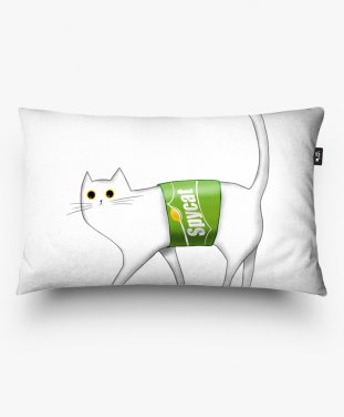 Подушка прямокутна Спрайт-кіт