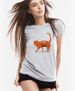 Жіноча футболка Фанта-кіт