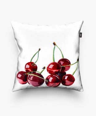 Подушка квадратна Watercolour cherries