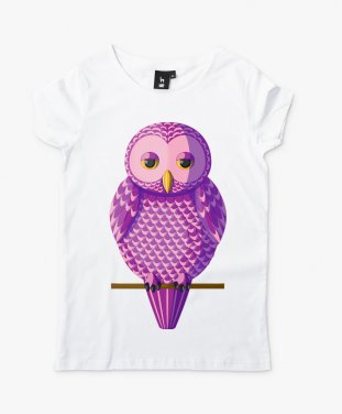Жіноча футболка Фиолетовая сова