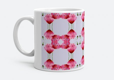 Чашка Акварельный цветочный мотив 1