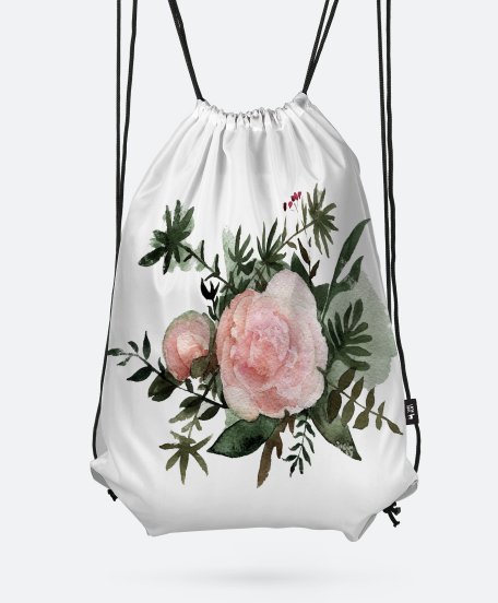 Рюкзак квіти та листя
