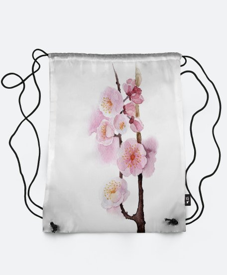 Рюкзак гілка квітів абрикоса