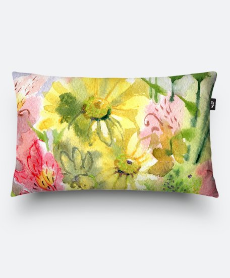 Подушка прямокутна Весенние цветы