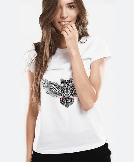 Жіноча футболка Сова с замком