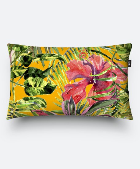 Подушка прямокутна Watercolor tropic