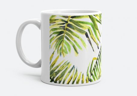 Чашка Watercolor tropic