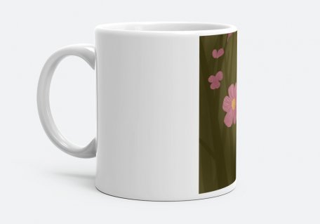 Чашка Лінивець з квіткою / Ленивец с цветком