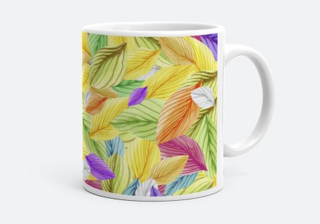 Чашка Акварельні листя