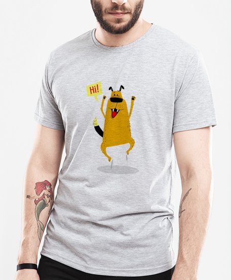 Чоловіча футболка Дружелюбный пес