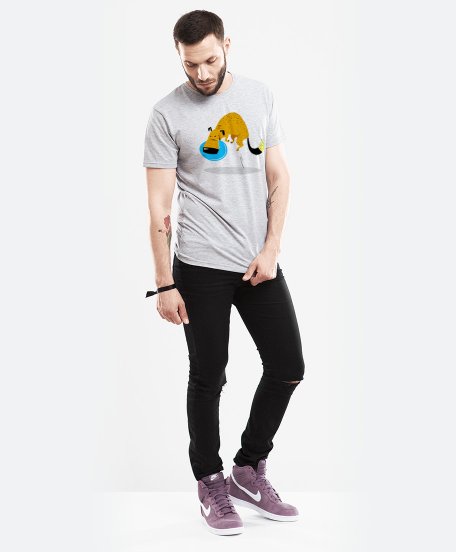 Чоловіча футболка Пёс с фризби диском