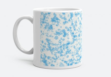Чашка Голубая абстракция