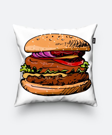 Подушка квадратна hamburger 