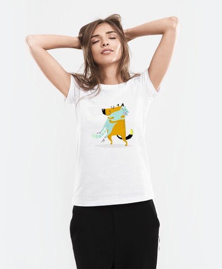 Жіноча футболка Пёс и кот