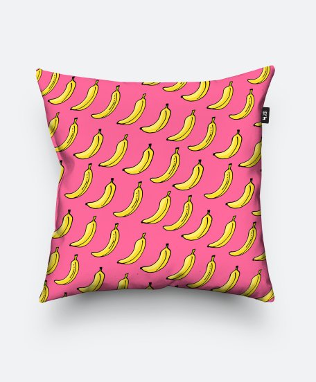 Подушка квадратна bananas pattern