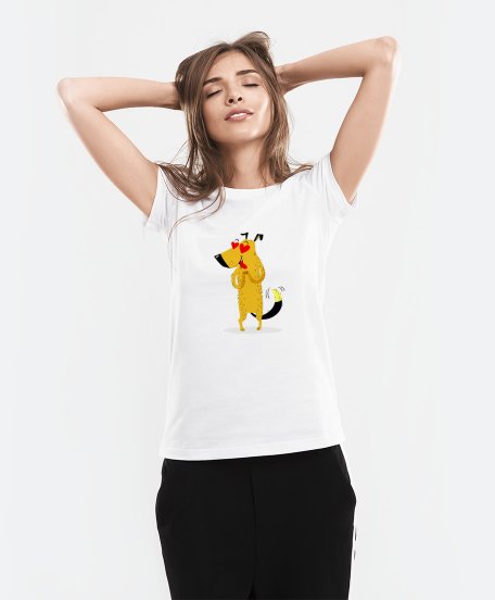 Жіноча футболка Влюбленный пёс