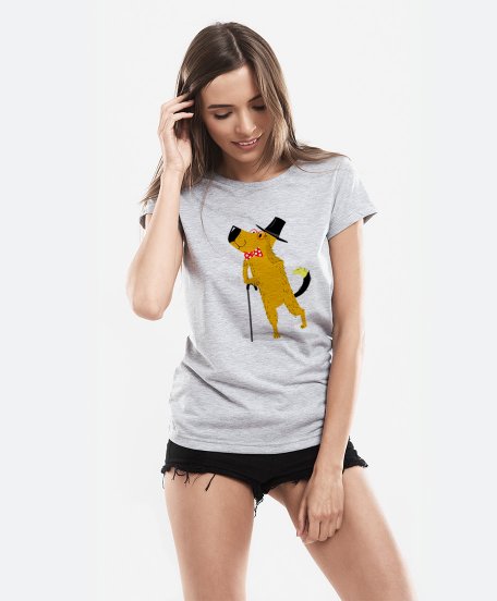 Жіноча футболка Нарядный пёс
