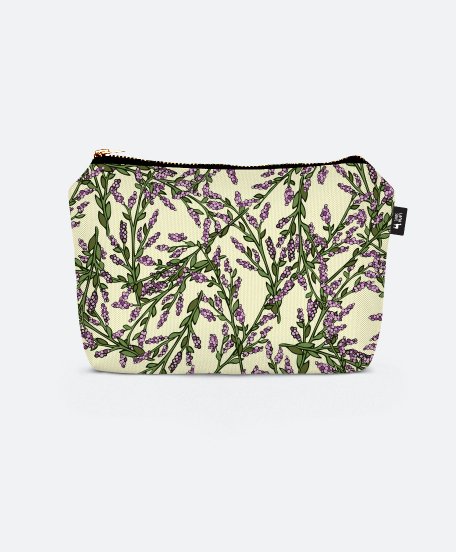 Косметичка Abstract pattern with violet flowers.