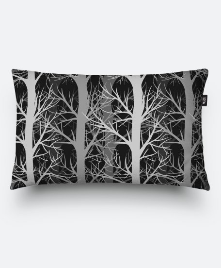 Подушка прямокутна Сірий ліс
