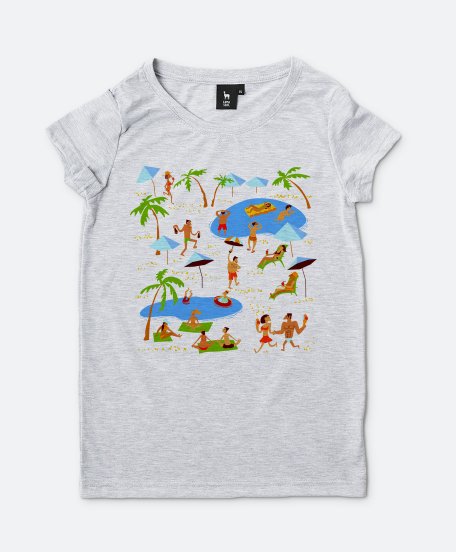 Жіноча футболка Люди на пляже