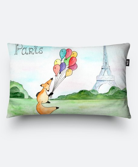 Подушка прямокутна Лис Париж
