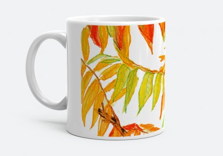 Чашка Осенние листики 