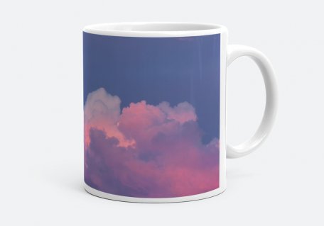 Чашка Розовый закат и облака