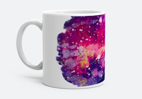 Чашка Violet and purple space