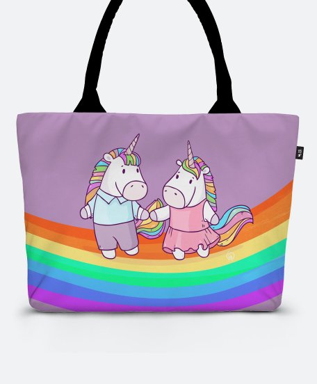 Шопер Unicorns on the Rainbow