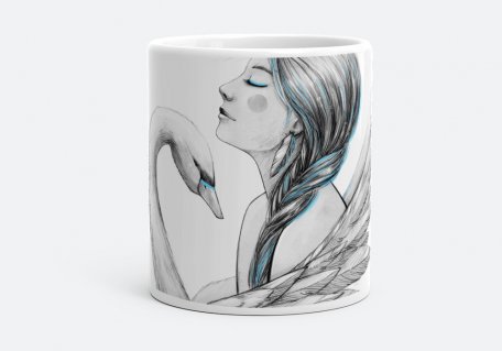 Чашка Girl and Swan