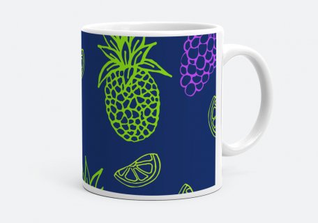 Чашка Виноград и ананас
