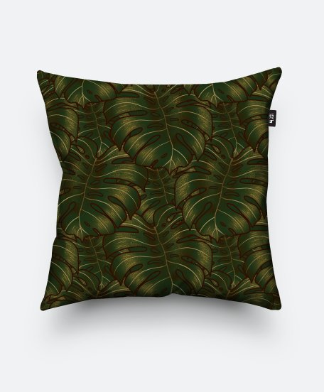 Подушка квадратна Тропические листья