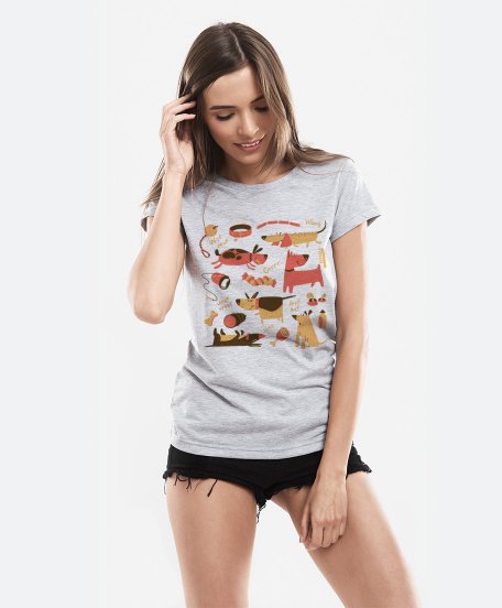 Жіноча футболка Собачья тема