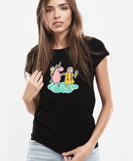 Жіноча футболка Princess and Unicorn