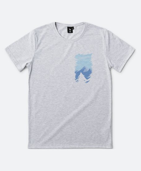 Чоловіча футболка Зимние горы