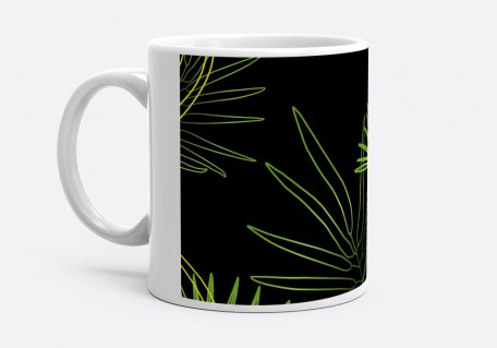 Чашка Тропические пальмовые листья